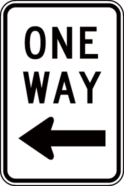 one way (arrow)