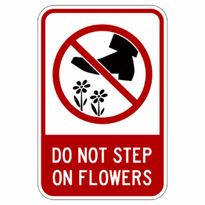 DO NOT STEP ON FLOWERS 【BSGA01】