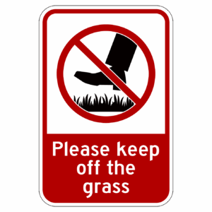Please keep off the grass 【BSGA07】