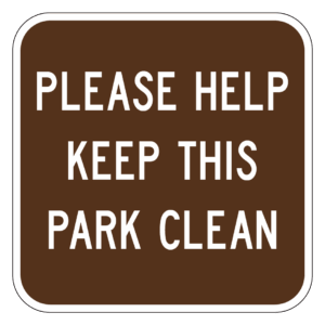 PLEASE HELP KEEP THIS PARK CLEAN【BSOL16】