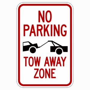 NO PARKING TOW AWAY ZONE 【BSPA04】