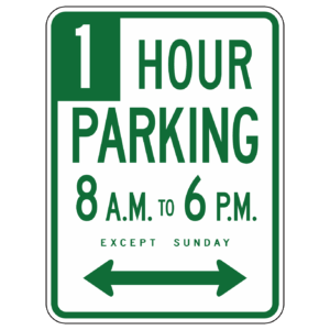 HOUR PARKING 24"×18"【BSPA07-1】