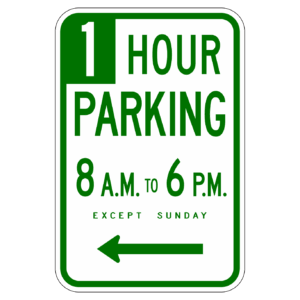 HOUR PARKING 18"×12"【BSPA07-2】