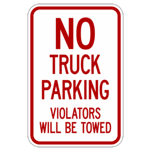 NO TRUCK PARKING 【BSPA10】