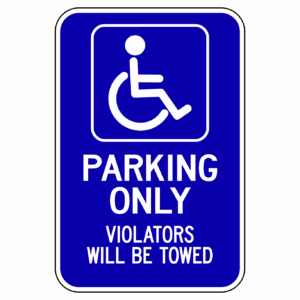 HANDICAPPED PARKING ONLY 【BSPA12】