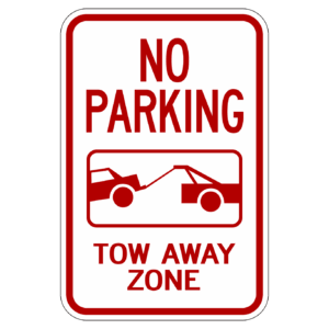 NO PARKING TOW AWAY ZONE 【BSPA15】