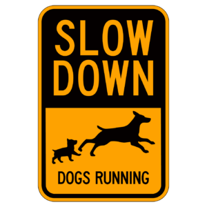 SLOW DOWN DOGS RUNNING 【BSPE03】