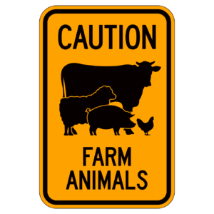 CAUTION FARM ANIMALS 【BSPE05】