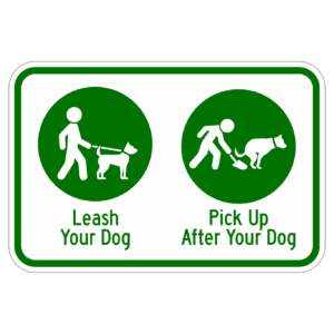 Leash Your Dog Pick Up After Your Dog 【BSPE09】