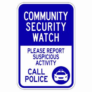 COMMUNITY SECURITY WATCH【BSSE09】