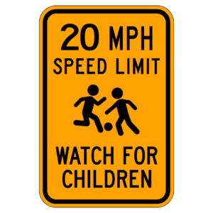 SPEED LIMIT WATCH FOR CHILDREN【BSSP09】