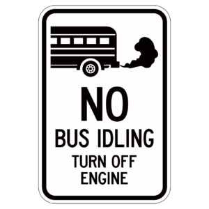 NO BUS IDLING TURN OFF ENGINE【BSRT07】
