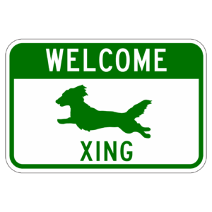 WELCOME XING 12”×18”【BSPE10-2】 カラー