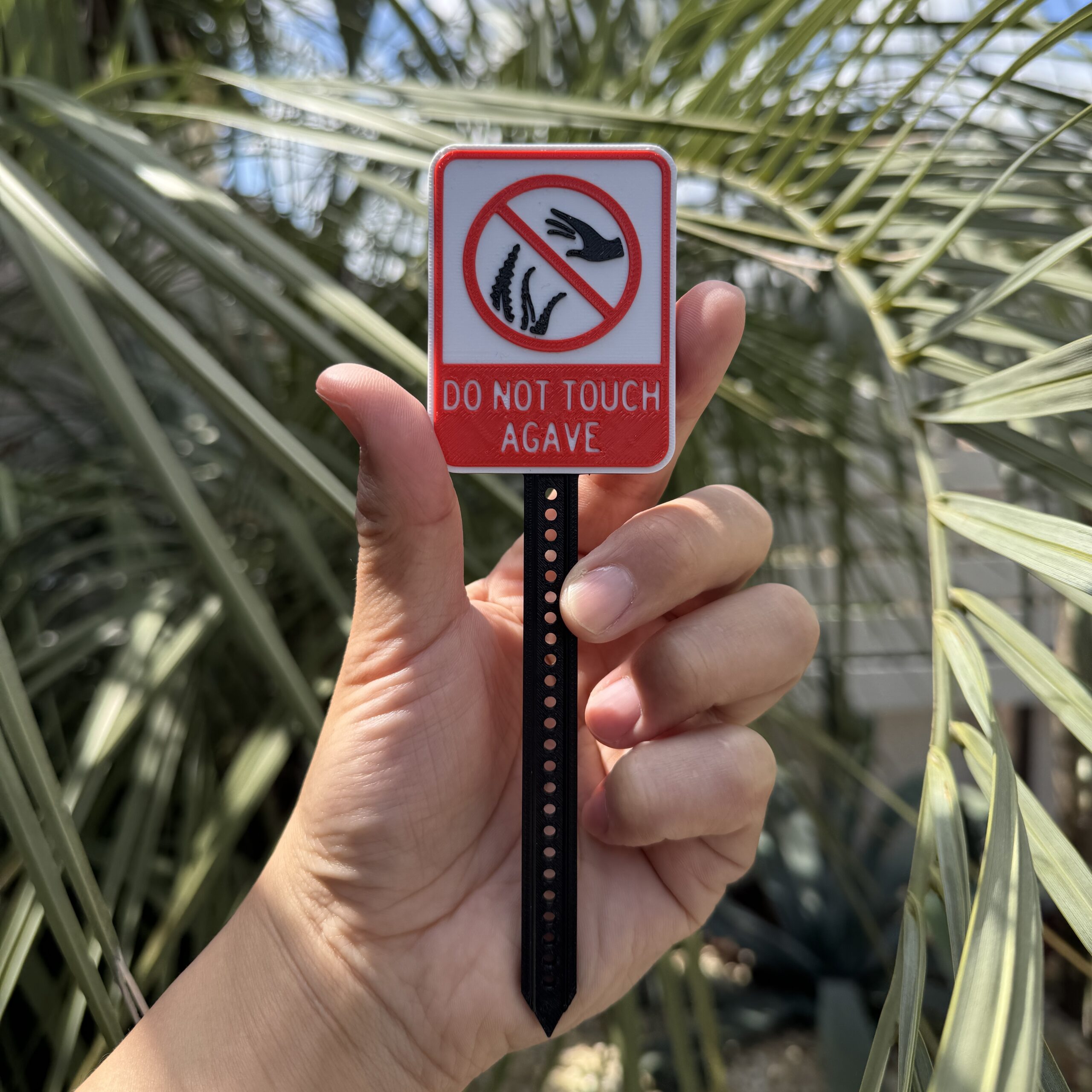 オリジナルプランツタグ 『DO NOT TOUCH AGAVE』 - 画像 (5)