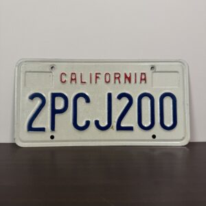 【レア】　カリフォルニア州　2PCJ200　キリ番　USED　ライセンスプレート